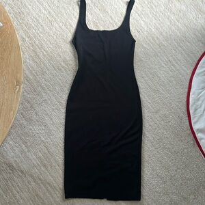 Black Zara midi dress